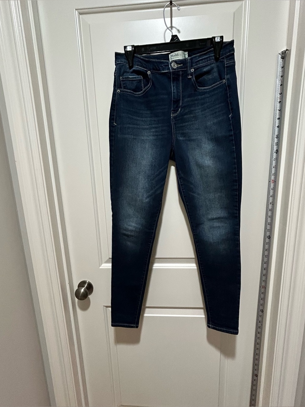 MUDD women’s size 11 Jeans Dark Wash High-Rise Flx Stretch Jeggings  5 pockets